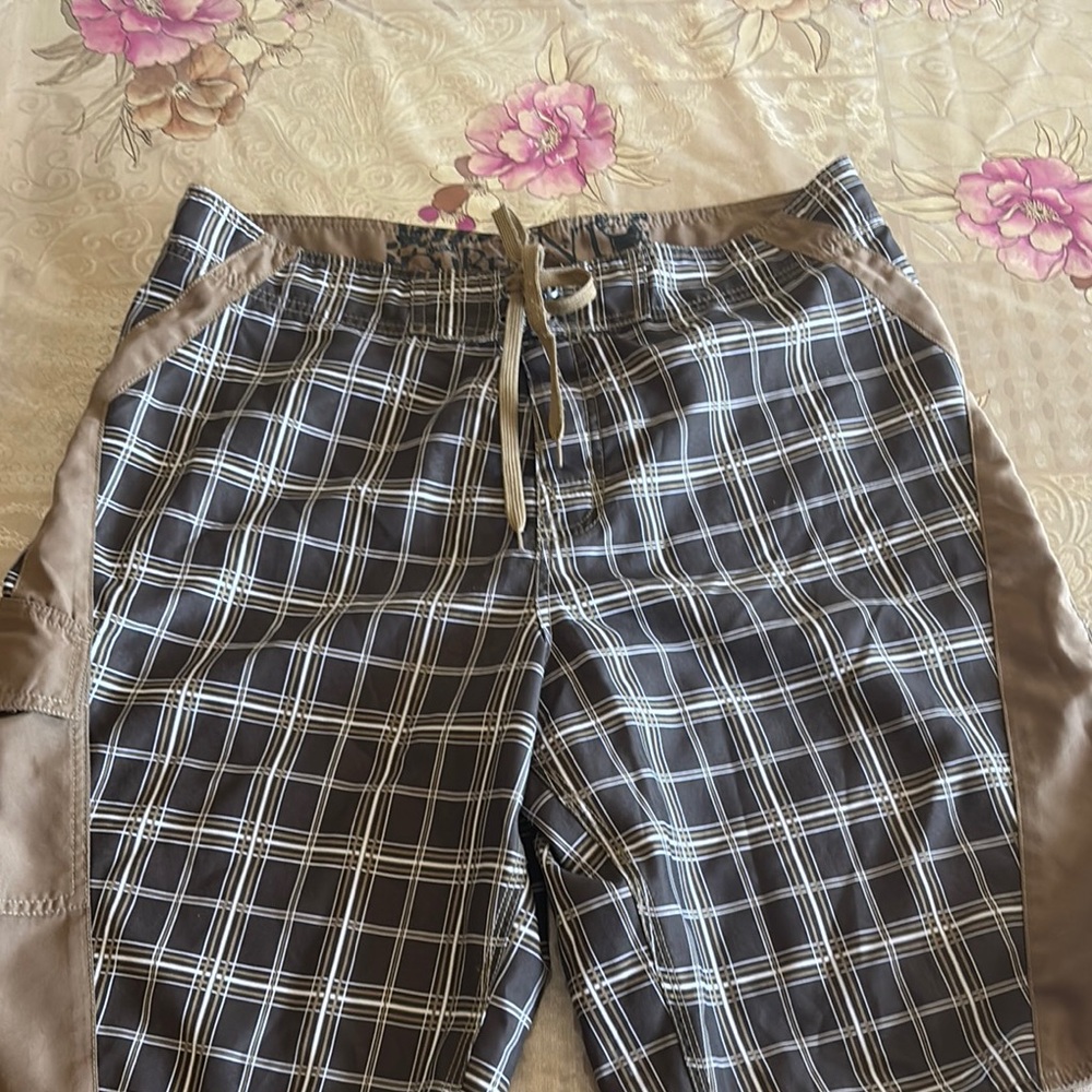 Ocean Current Athletic Brown and Black Shorts